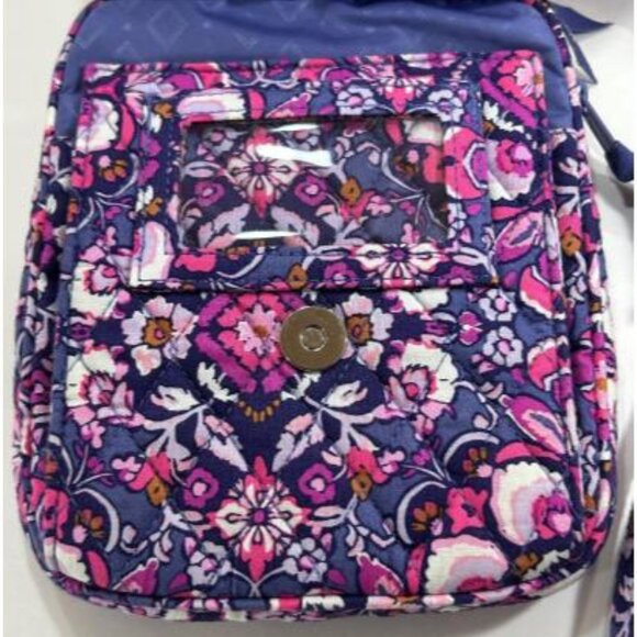 Vera Bradley Quilted Crossbody Bag - Navy/Pink  (NEW!!) - Picture 5 of 5